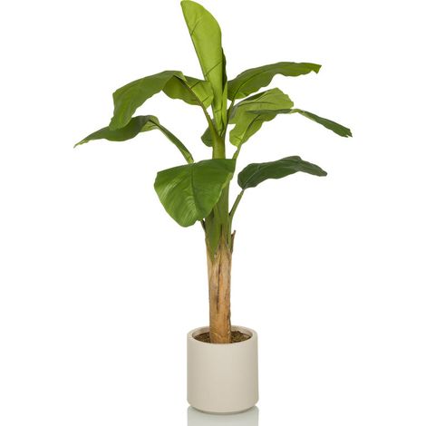[NEUWERTIG] B-Ware hjh OFFICE BANANE I Kunstpflanze Kunstbaum Kunstbepflanzung 150 cm (1/2)