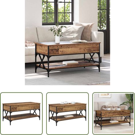 Table basse convertible - Table basse Bois Ancien 100 x 50 x 50 cm Bois d'ingénierie (1/5)