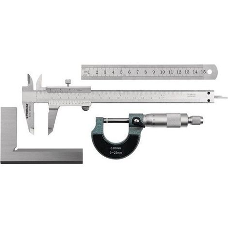 Juego De Instrumentos De Medicion 4 Uds. Promat