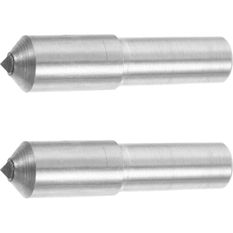 Bâton de Commode Diamanté 2pcs en Fer Argenté, Outil de Dressage de Meule pour Projets de Meulage, Optimise L'usage et Réduit le Remplacement des Roues (1/5)