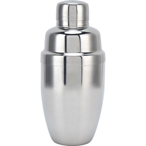 Shaker à cocktail en acier inoxydable trois pièces, mélangeur de boissons, pour thé au lait, outil de bar à domicile, fête (argent 350ML)