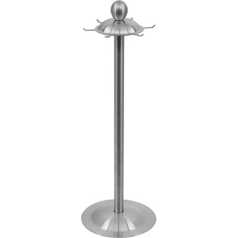 Support Rotatif - Ustensiles De Cuisine - Acier Inoxydable 304 - 6 Crochets - 360 Degres - Diametre 15 5 Cm Hauteur 44 Cm - 1 Piece (1/5)