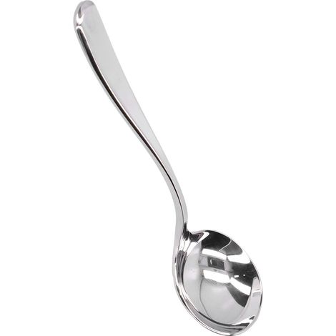 Cuillère à café en acier inoxydable pour mousse de lait, dessert, gâteau, crème glacée (1/5)