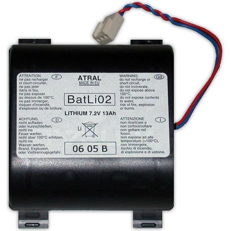 Pile Batli02 d'origine Daitem 7.2V 13Ah Lithium pour alarme ( (BATLI (BATLI02)