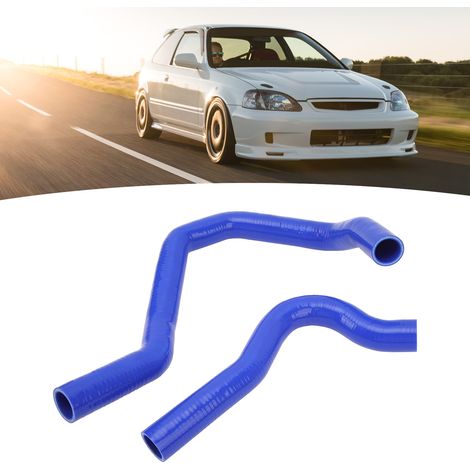 Blauer Silikonschlauch für Autokühler (HX020), kompatibel mit Honda Civic Type-R EK4/EK9 (1/5)