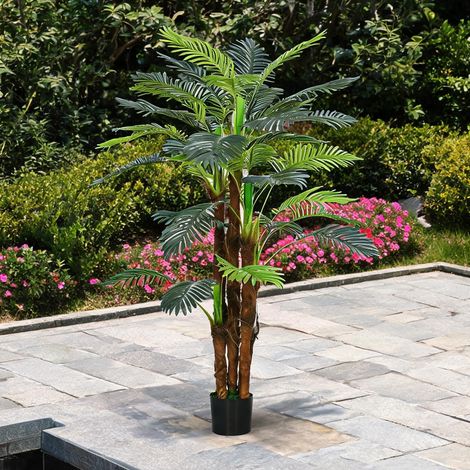 Palmier artificiel 160 cm avec pot 36 branches 16 x 16 x 160 cm (1/5)