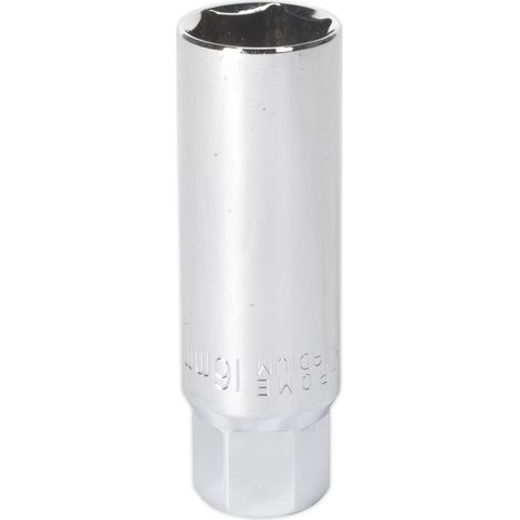 Sealey Spark Plug Socket 16mm 3/8""Sq Drive Thin Wall AK6557