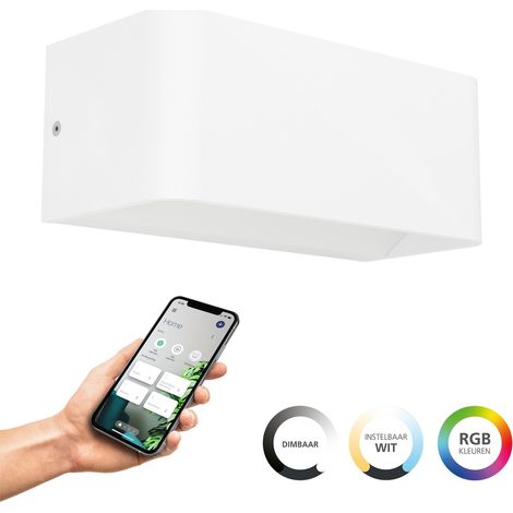 Lampe murale intelligente Sania-Z Blanc - LED - 20cm - 901955