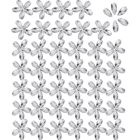 Forets à double trou à fond plat en résine pour bricolage, 200 par paquet, vendus dans un seul paquet.