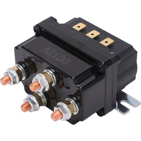 Treuil Relais 250A Étanche Intégré ABS Laiton Commande Électrique pour Véhicule Tout-Terrain 12V (1/5)