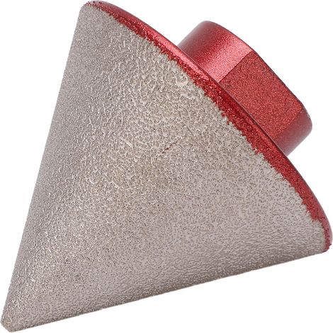 Fraise à chanfreiner diamantée 60°, grain 80, 48 mm, outil de perçage pour céramique et marbre M14 (1/5)