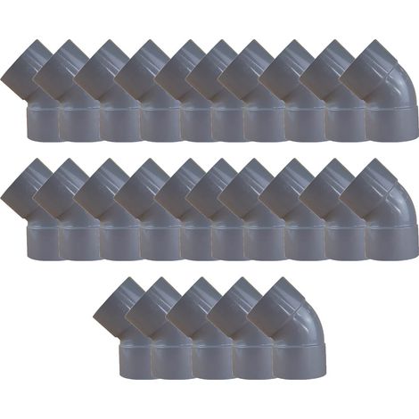 25 coudes PVC 45° Femelle/Femelle Ø100 - First Plast (1/5)