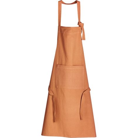 Tablier de cuisine en coton 100% recyclé pour cuisinier et chef caramel 72 x 85 cm - PANGIVO