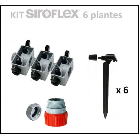Kit irrigation 6 plantes SIROFLEX