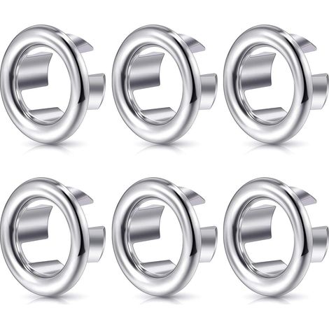 Lot de 6 anneaux anti-débordement pour évier, conception à noyau creux pour un drainage efficace et une prévention optimale des débordements (1/5)