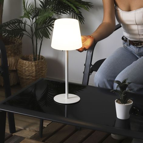 Lampe - HOME DECO FACTORY - Rechargeable - USB - Intérieur/Extérieur - Blanc (1/5)