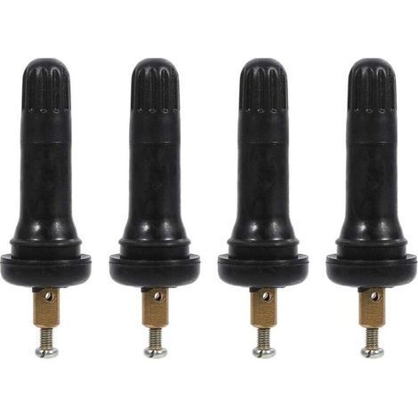 4 Pièces Capteur de Pression des Pneus TPMS avec Valve à Tige pour Surveillance en Temps Réel de la Pression et Température (1/5)