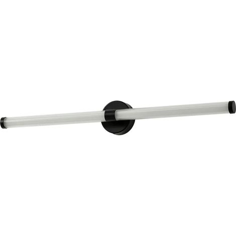[NEUWERTIG] B-Ware Lucande Wandleuchte Wandlampe Led Melisa Schwarz Glas Badezimmer 90 Cm Ip44 Cct