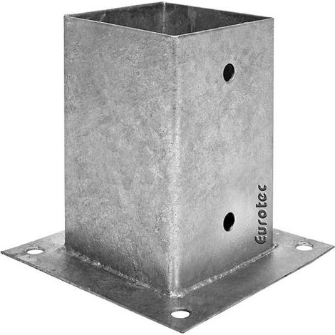 Portapilastro per pali quadrati 141 x 141 x 150 mm zincato a caldo
