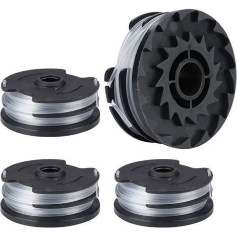 4pcs Bobine fil nylon, compatible Parkside PRTA 20-Li C3, PRT 550 A1, PRT 300 A1, pour coupe-bordure électrique (1/4)