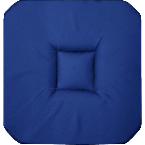 Galette de chaise 4 rabats 36 x 36 cm Panama indigo