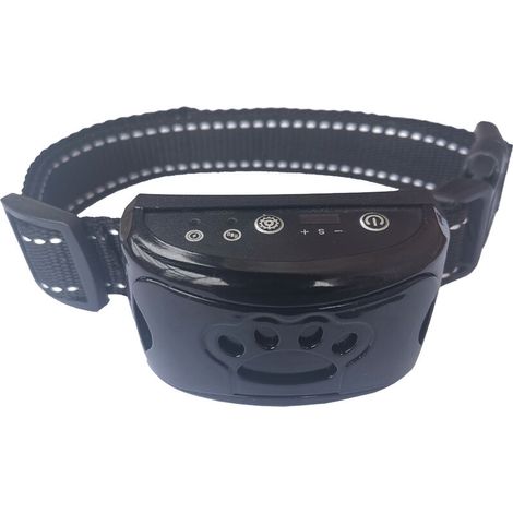 Collier anti-aboiements rechargeable pour chiens, dispositif anti-aboiements pour petits, moyens et grands chiens, collier anti-aboiements pour chiens (noir) (1/5)