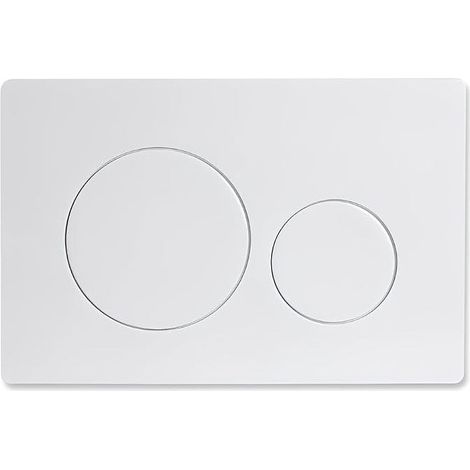246 x White Dual Flush Actuator Plate for Geberit Concealed Toilet Cistern, 164 x 11.5 mm Replacement Panel, 1 Piece (1/4)