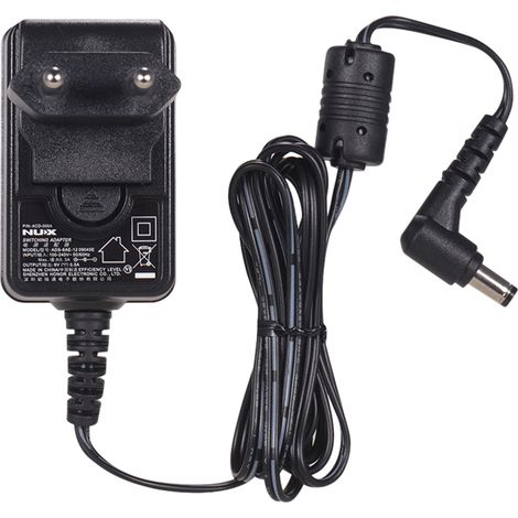 9V AC/DC Netzteil mit Kabel für E-Gitarrenverstärker, Gitarrenpedale und Gitarreneffektgeräte mit rauschunterdrückendem Magnetring und UE-Stecker