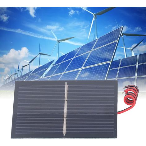 Kit de bricolaje para mini panel solar de 0,65 W y 1,5 V con cable de carga de resina epoxi para fuente de alimentación portátil. (1/5)