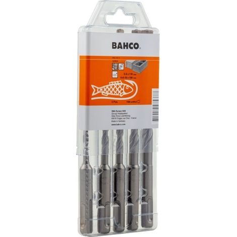 BAHCO - Jeu de forets SDS+2C pour béton armé - 5 pcs