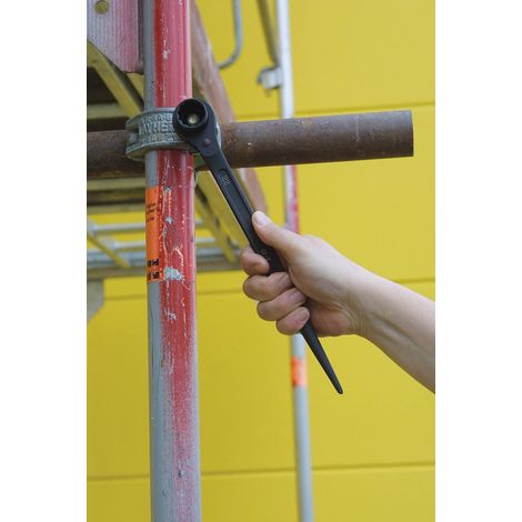 KS Tools 522.1922 Chiave a Cricco per Ponteggi, Reversibile, 19X22 mm (1/5)
