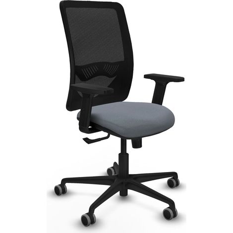 Silla de oficina piqueras y crespo Zulema negro espuma gruesa (1/2)