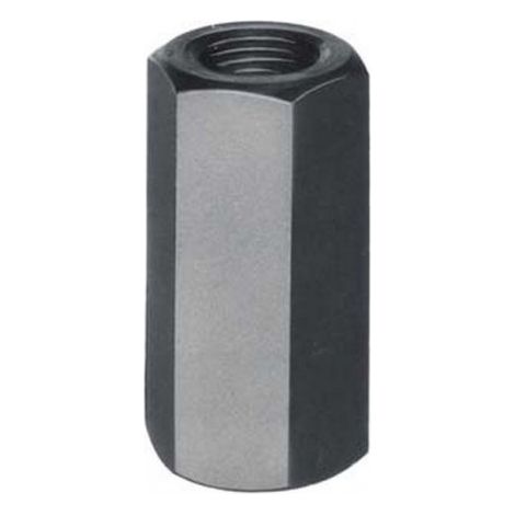 Ecrou allongé, Filetage : M10, 6 pans cote s/plats 17 mm, Cote d'encoignure 18,90 mm, Hauteur : 30 mm, Modèle Ancienne norme DIN. (1/4)