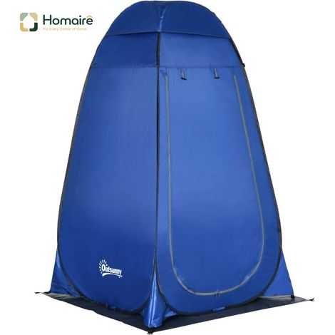 HOMAIRE Pop up Duschzelt Toilettenzelt Camping Umkleidezelt mit Tragetasche Mobile Outdoor Dunkelblau