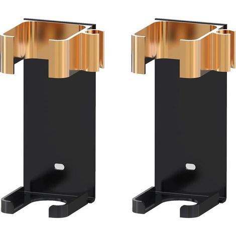 Paquete de dos soportes de pared para rizadores. Aptos para rizadores, secadores de pelo, planchas, peines, etc.