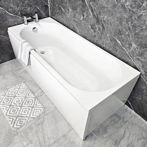 Tracey Slim Round Single Ended Bath 1700mm x 700mm Acrylic, reinforced bath-without bath panel (1/2)