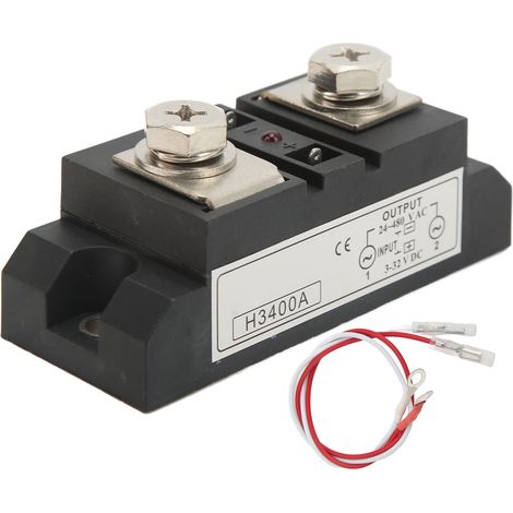 Relais statique industriel en ABS pour distribution d'énergie avec puce intelligente, DC 3‑32V vers AC 24‑480V (1/5)