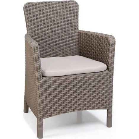 Allibert Trenton Cappuccino silla comedor plástico (1/3)