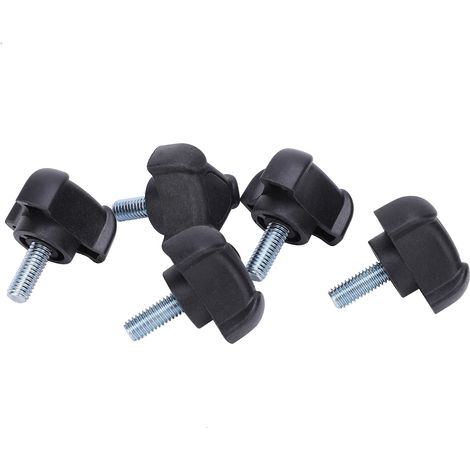 Vis de poignée en Arc à tête triangulaire en plastique M6, 5 pièces, boulon de verrouillage, accessoire de fixation 15mm