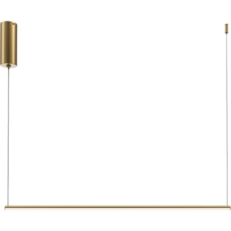 Sospensione Maytoni Halo lineare 80cm ottone LED 10W (1/5)