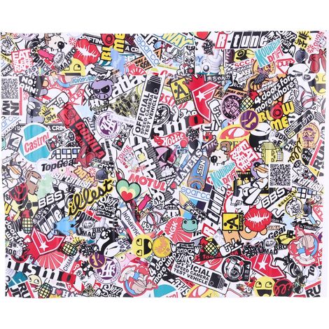 Autocollant Voiture Panda Rocher Cartoon - 50 x 75 cm (1/5)