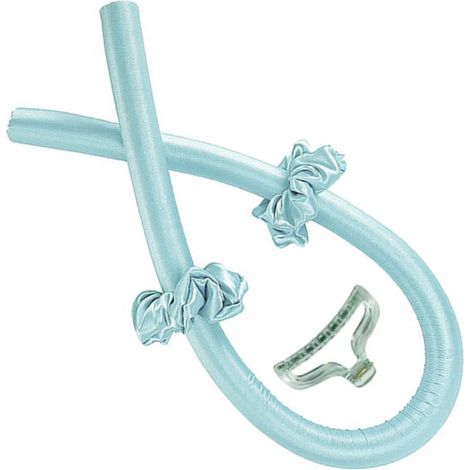 Bigoudis sans chaleur en silicone soie, lot de rouleaux coiffants pour dormir, gain de temps, teinte unie, usage domestique (1/5)