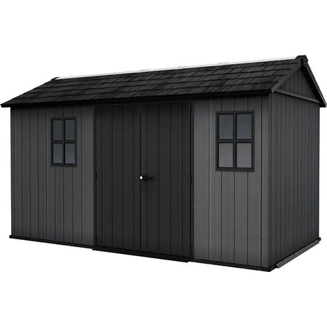 Keter Newton 1375 Gartenhaus - 230x413x246cm - Grau (1/4)