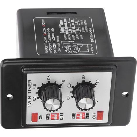 Minuterie programmable 220 V avec bouton rotatif et réglage du (1/5)