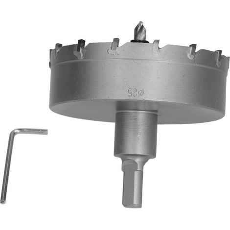 Scie cloche carbure 85mm TCT trépan métal inox plaque acier perçage lourd (1/5)