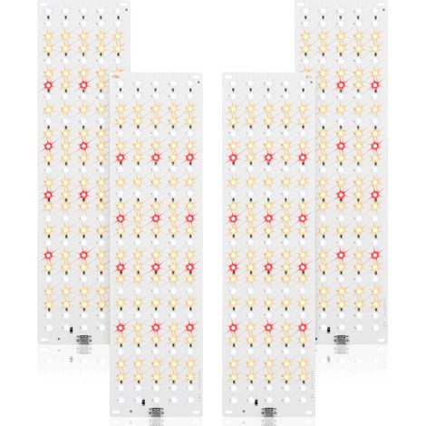 Vollspektrum-LED-Pflanzenlampe, 4er-Pack Pflanzenlampen, Pflanzenlampe mit 3/9/12-Stunden-Timer, 10 Helligkeitsstufen für Zimmerpflanzen