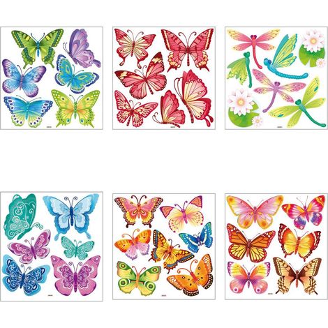 Schmetterling Relief Aufkleber - Modell 1
