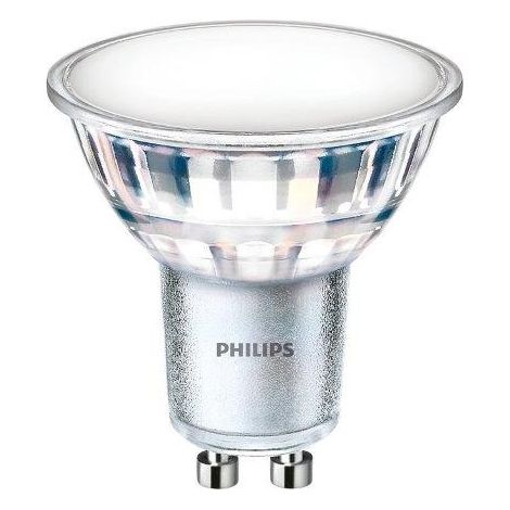 FARETTO A LED IN VETRO ''PHILIPS'' 550LMN GU10 3000K LUCE BIANCA