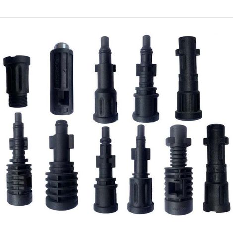 Adaptateur de tuyau de nettoyage pour nettoyeurs haute pression Kärcher/Lavor/Interpump/Bosch(Lot de 11)-DOU