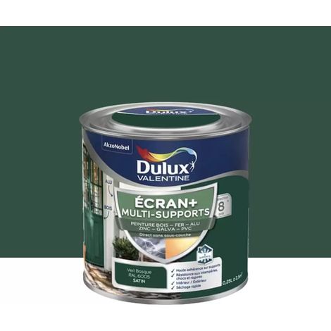 Peinture DULUX VALENTINE Ecran+ Multi-supports Vert Basque 0,25 L (1/4)